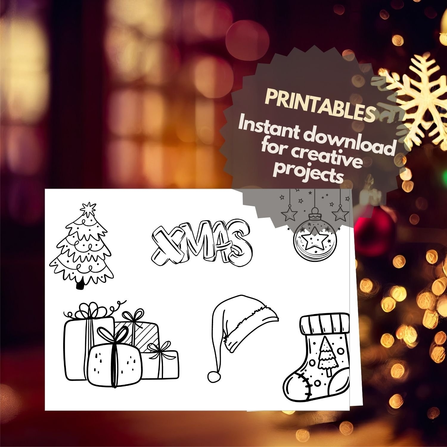Holiday Cards Fold Printable Free