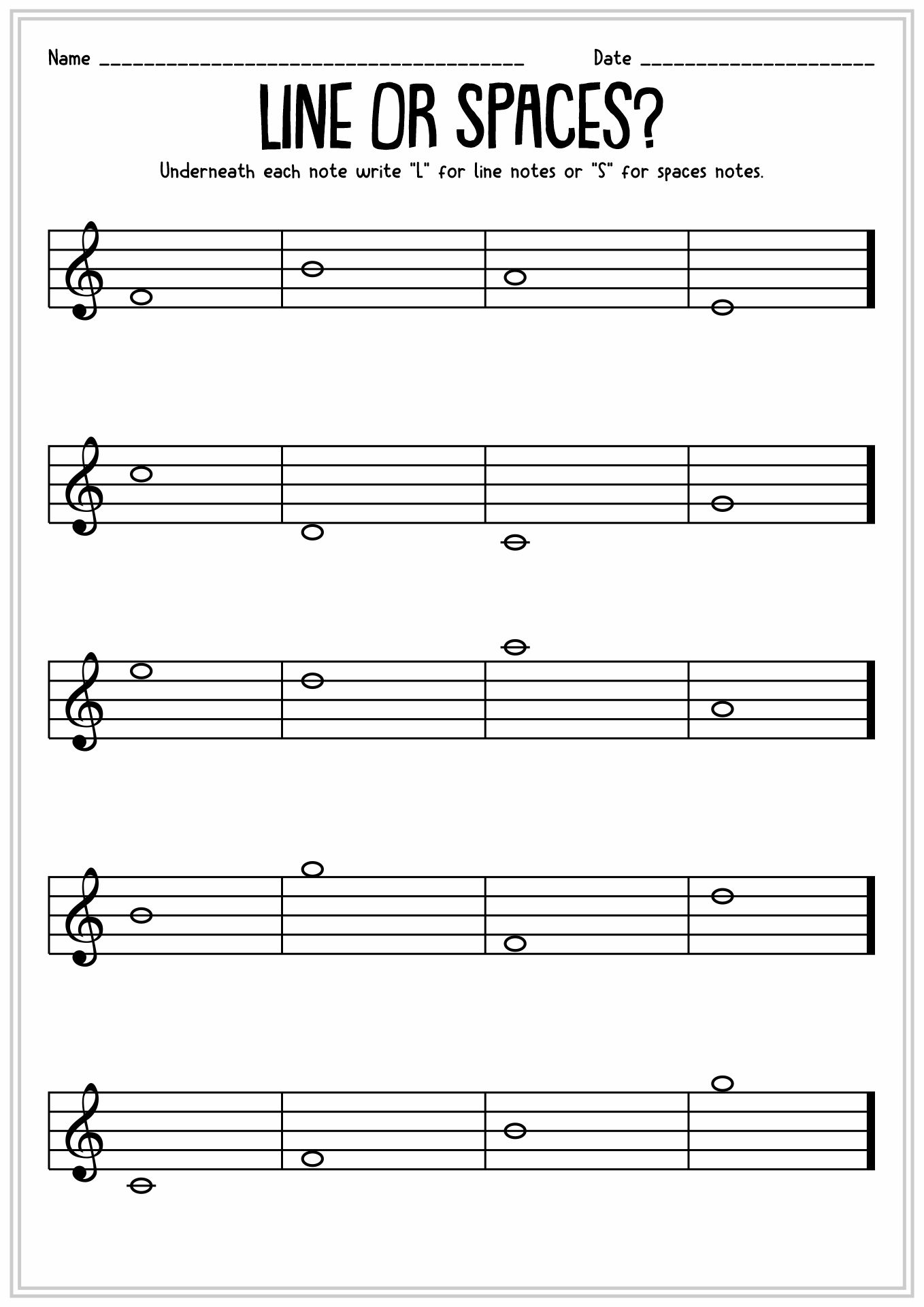 11 Music Theory Worksheets Note Value