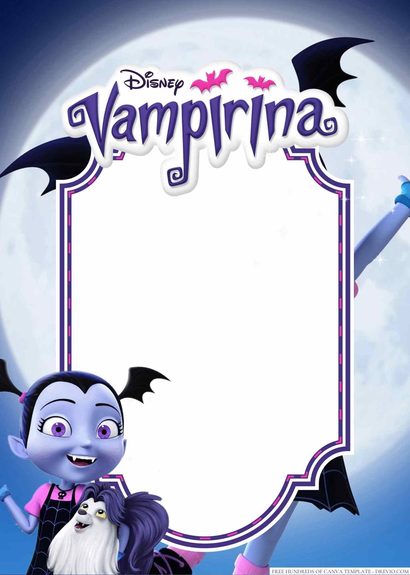 16 Vampirina Canva Birthday Invitation Templates