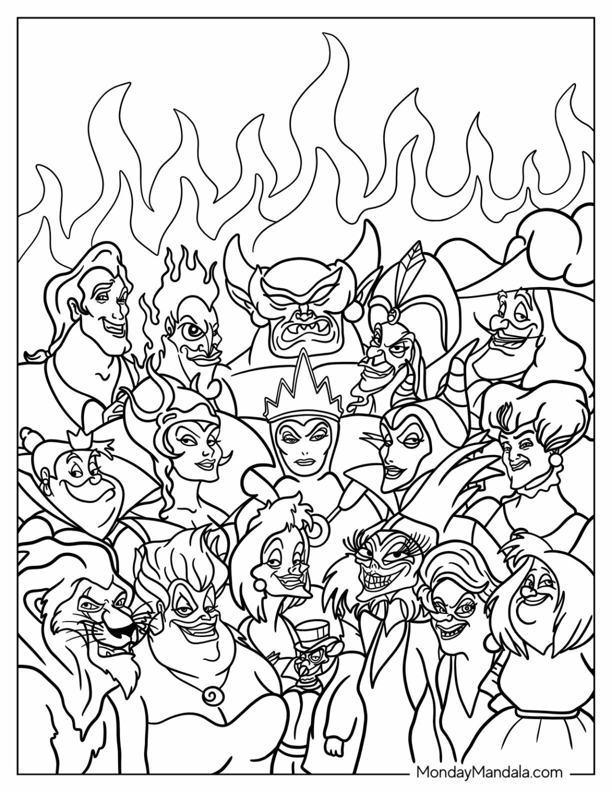 20 Disney Coloring Pages For Adults Free PDF Printables 