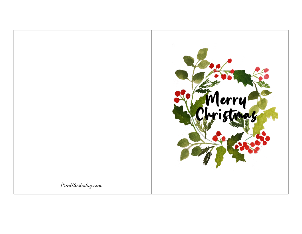 Printable Free Christmas Card