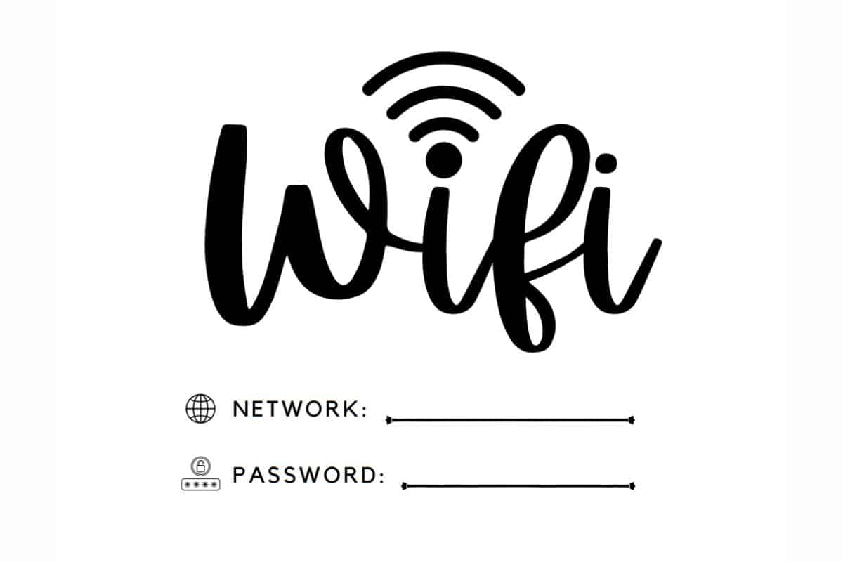 20 FREE Printable Wifi Password Sign Templates For Guests Love Our Real Life
