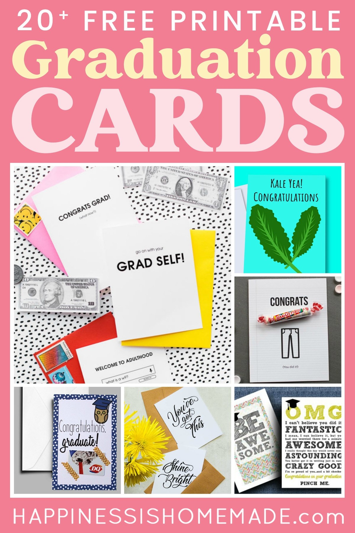 20 Printable Graduation Cards For 2023 Happiness Is Homemade