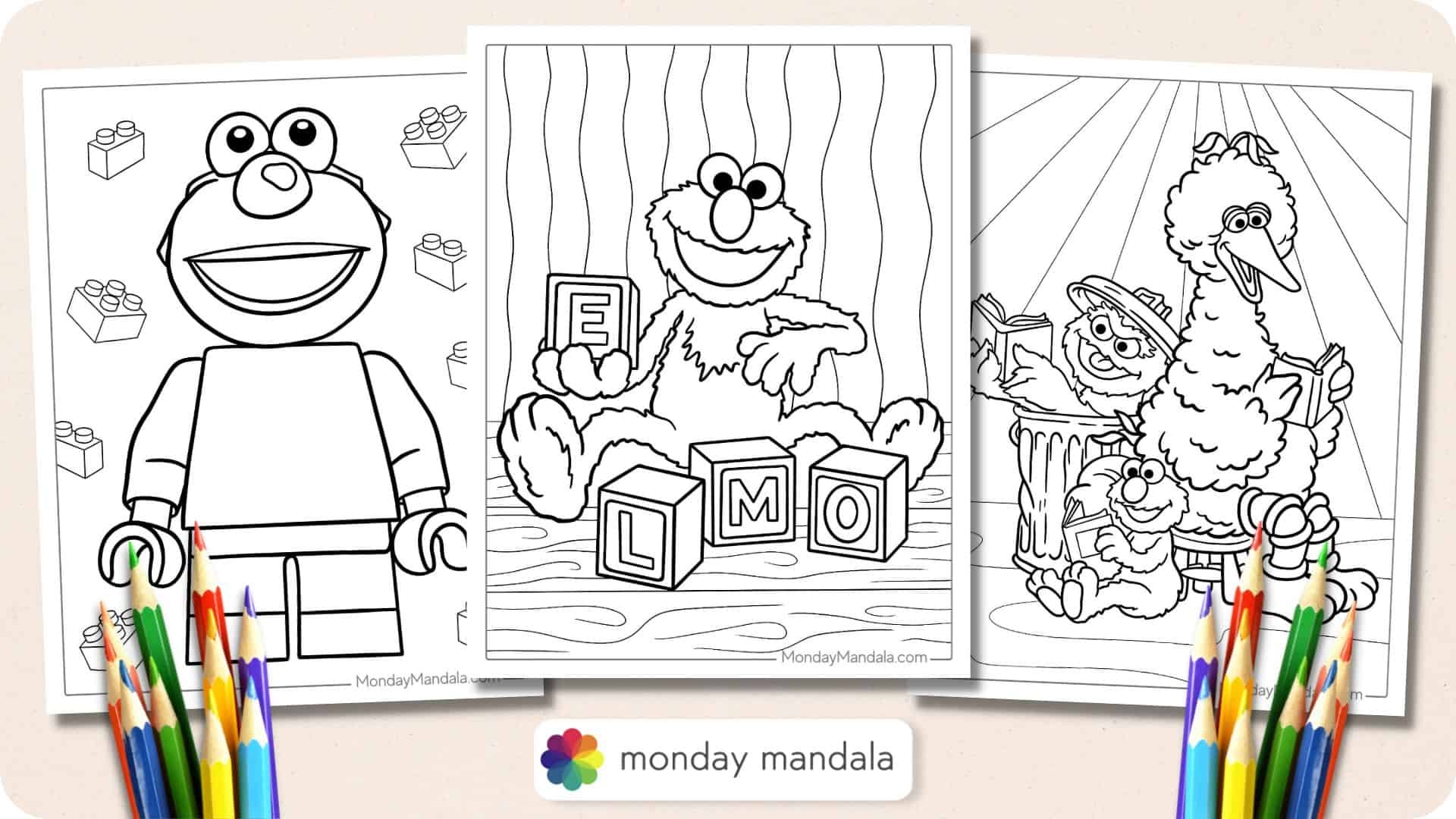 Elmo Free Printable Coloring Sheets