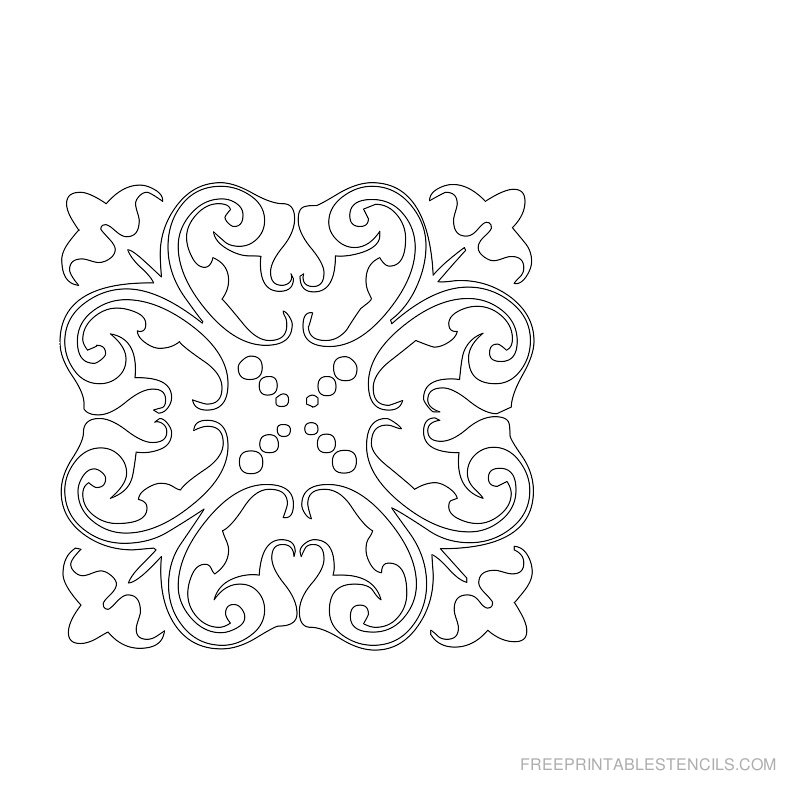 24 Free Printable Damask Stencil Patterns