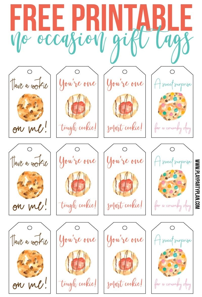 24 Just Because Gift Basket Ideas Free Printable Gift Tags