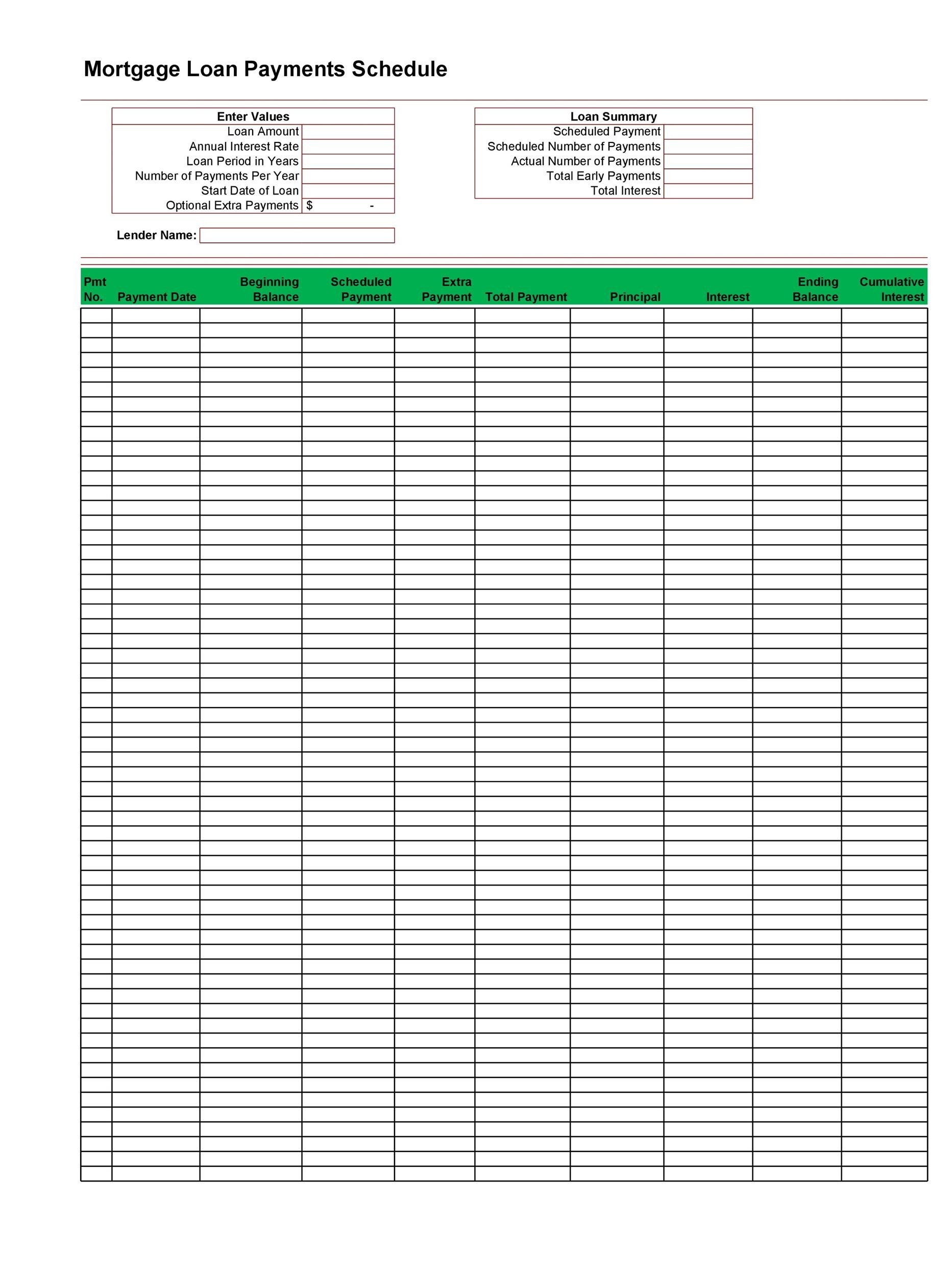 28 Tables To Calculate Loan Amortization Schedule Excel TemplateLab