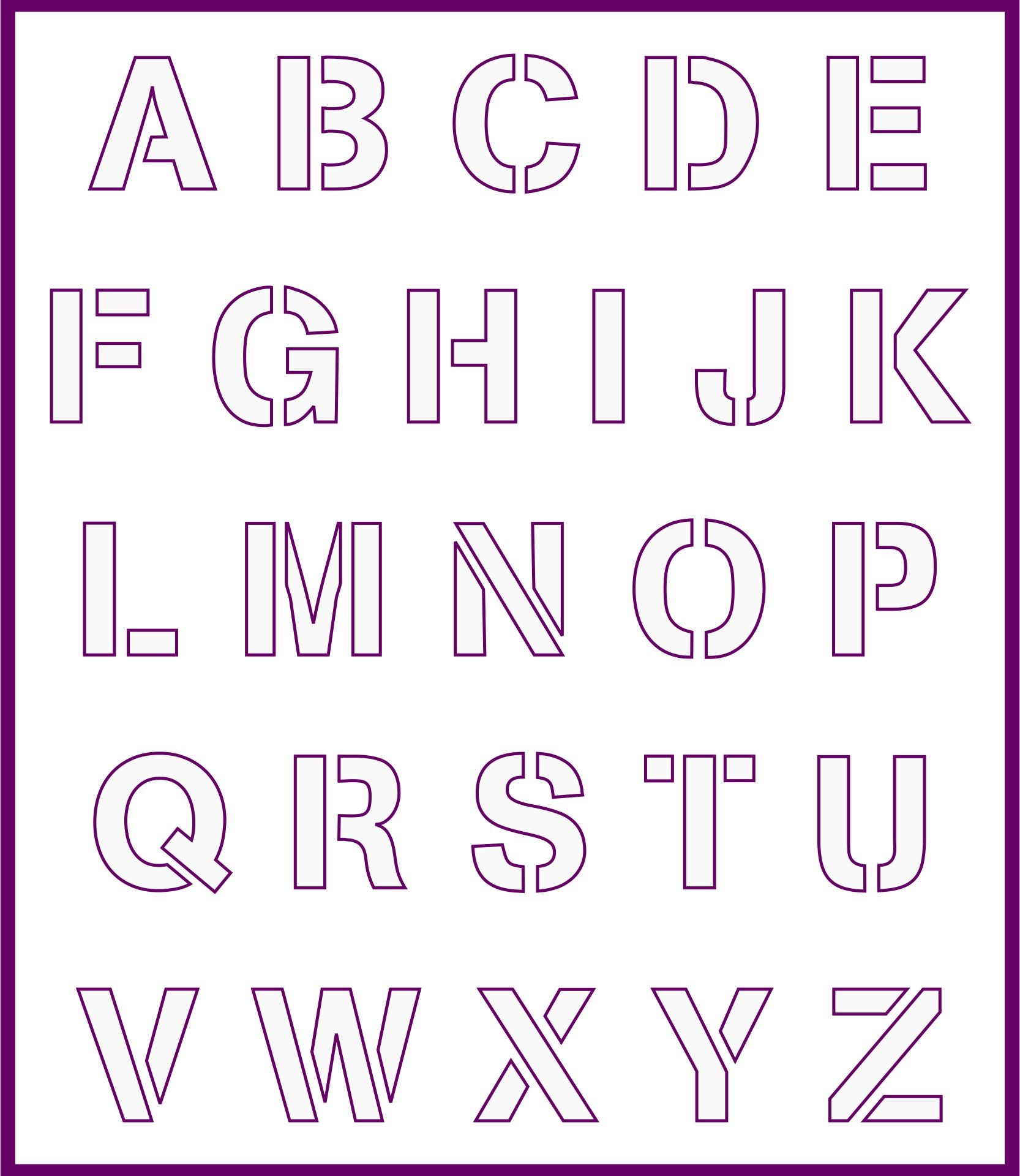 3 Inch Letter Printable Free