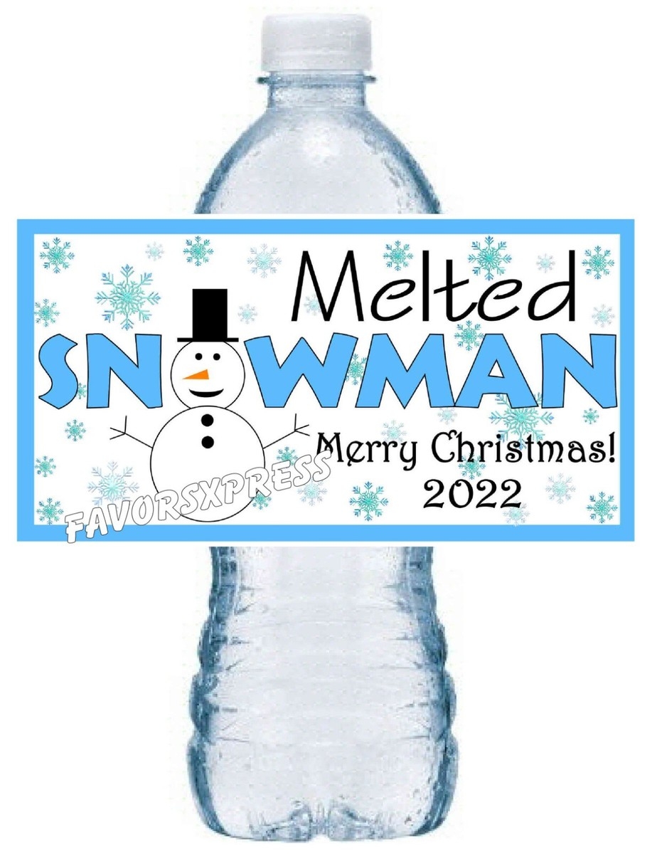 Free Printable Melted Snowman Labels
