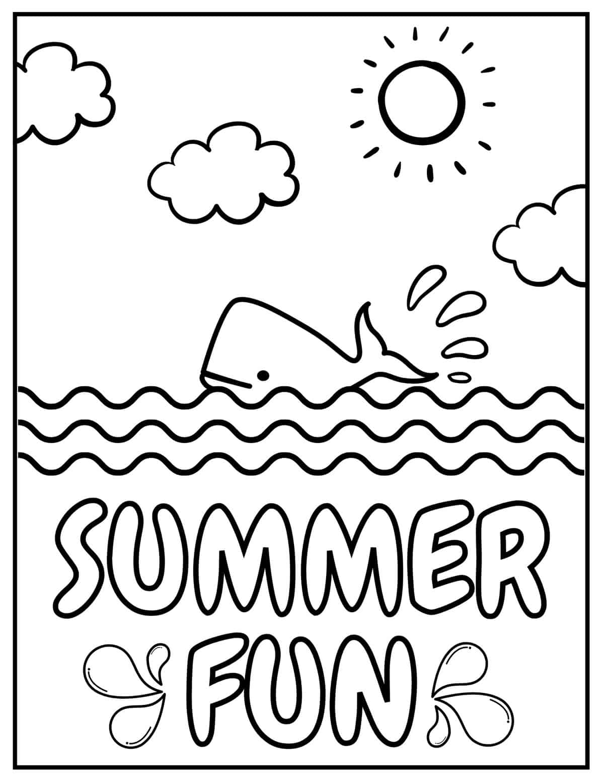 30 Free Summer Coloring Pages For Kids Prudent Penny Pincher