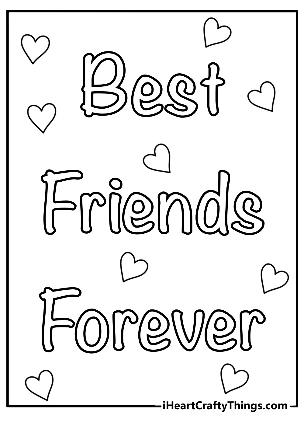 30 New Best Friends Coloring Pages 100 Free To Print 