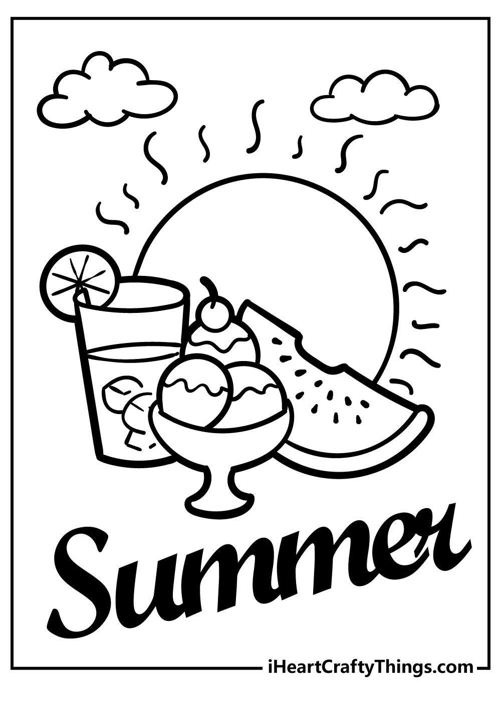 Free Printable Summer Coloring Pages
