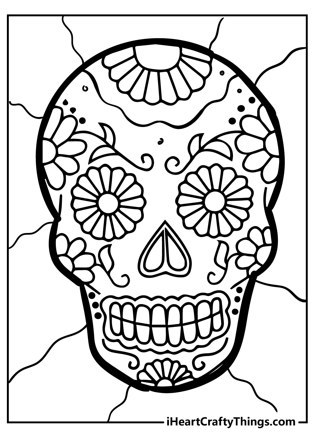 30 Sugar Skull Coloring Pages 100 Free Printables 