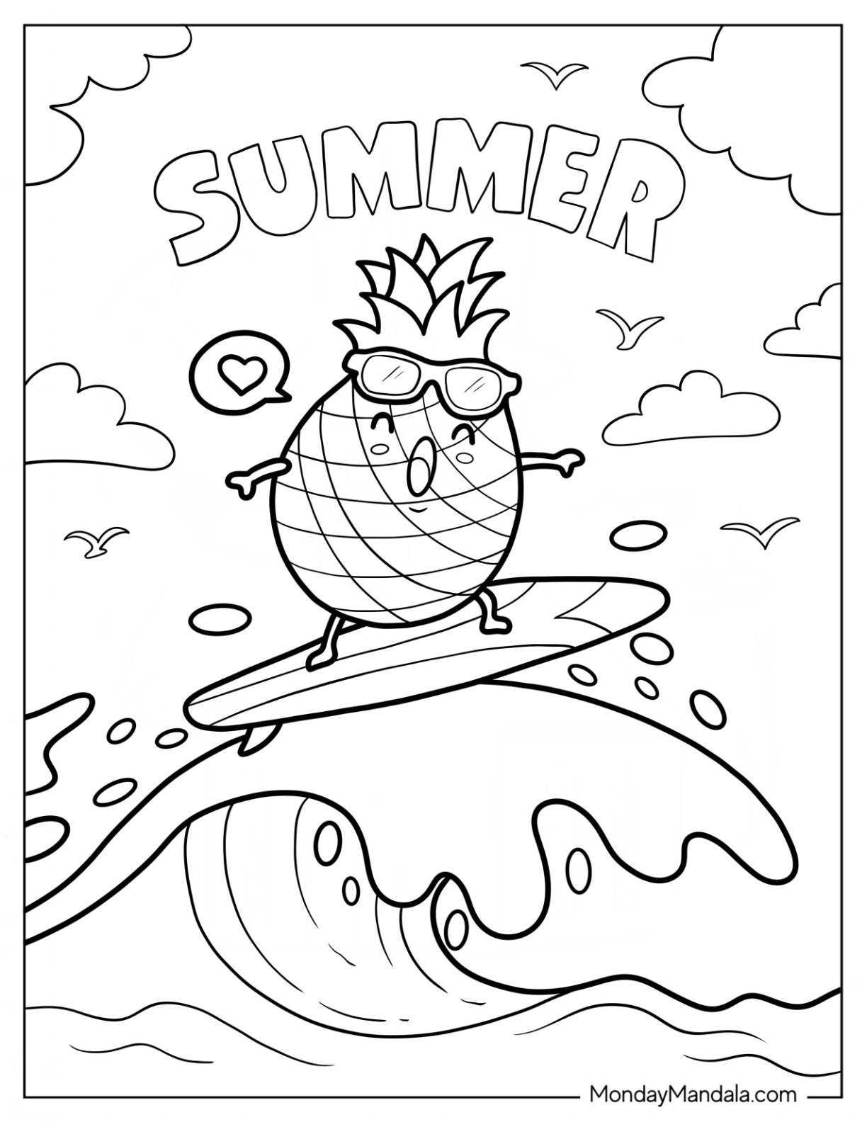 38 Summer Coloring Pages Free PDF Printables 