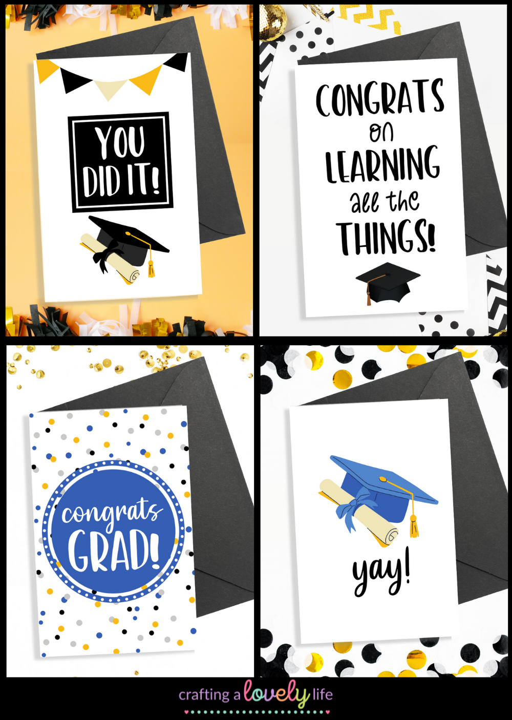 4 Printable Free Graduation Cards