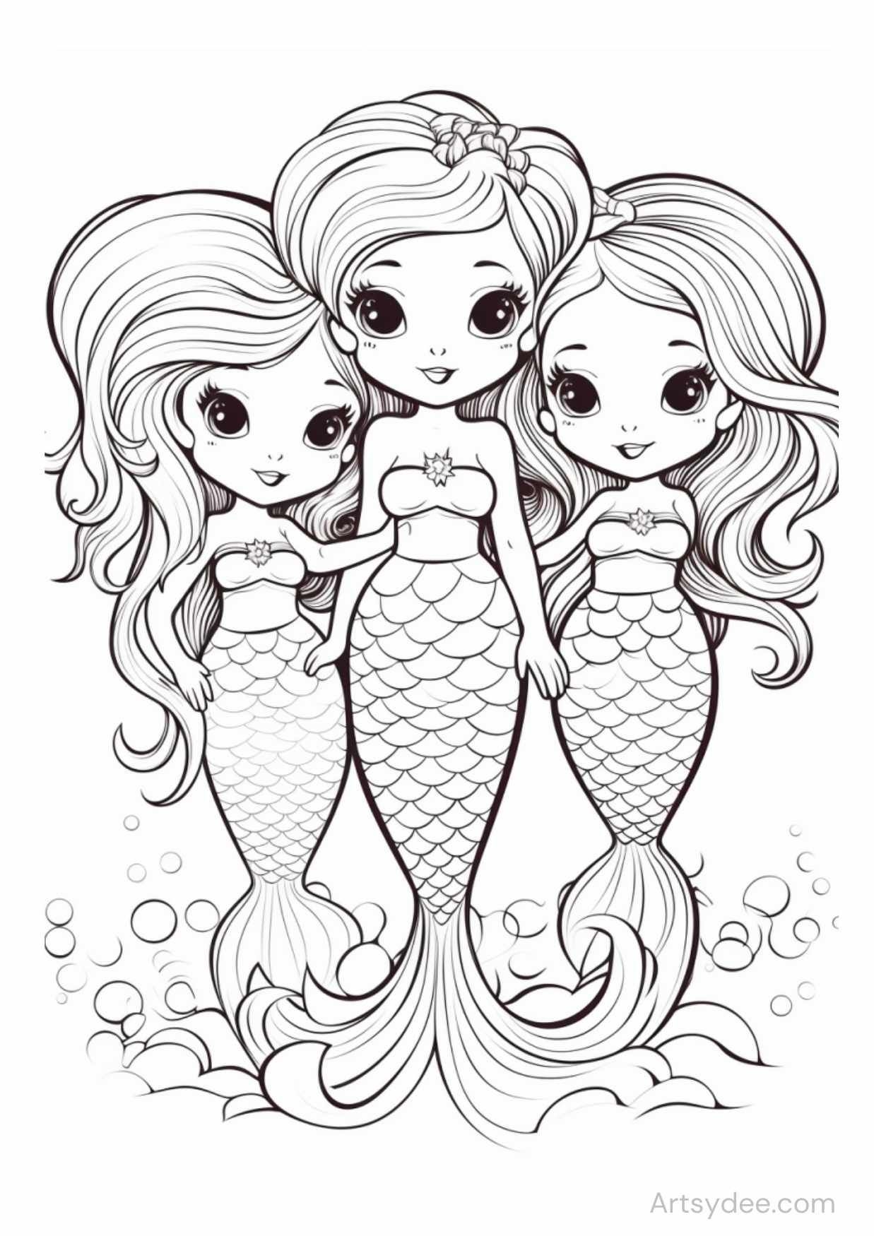 43 Free Printable Mermaid Coloring Pages 