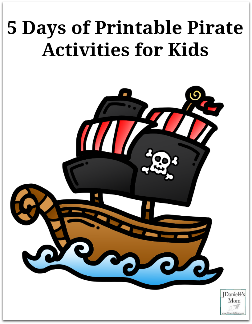 5 Days Of Printable Pirate Activities For Kids