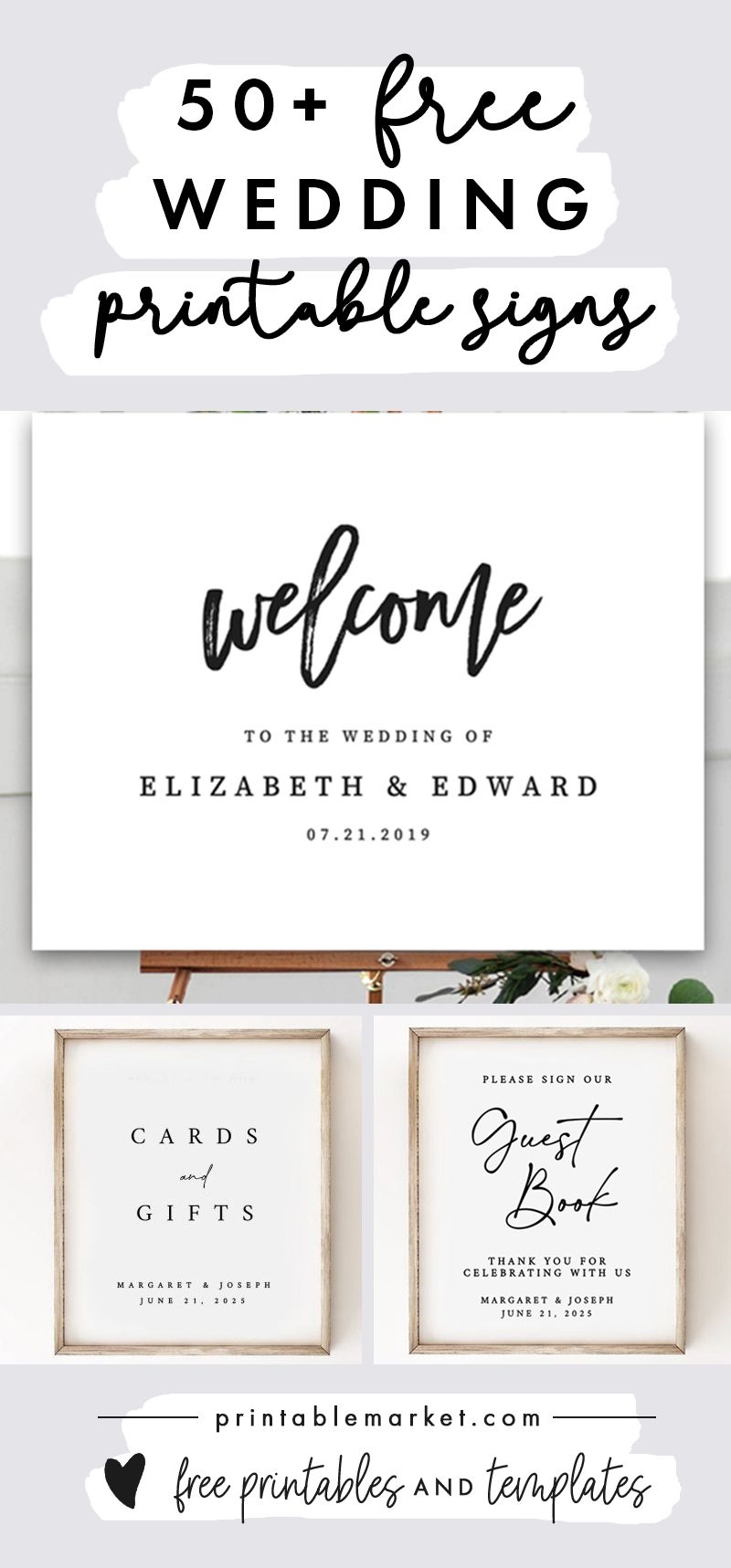 50 Free Wedding Sign Printables Free Wedding Printables Signs Wedding Printables Printable Signs Free