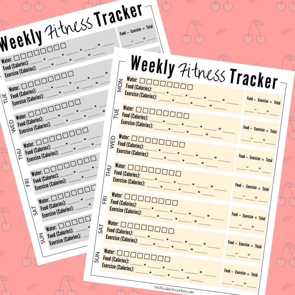Free Fitness Binder Printables