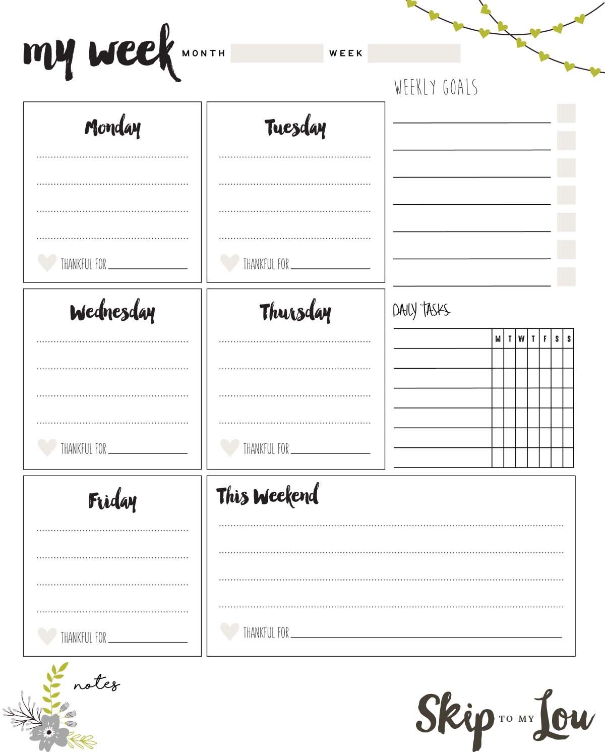 8 Places To Find The Best Free Planner Printables