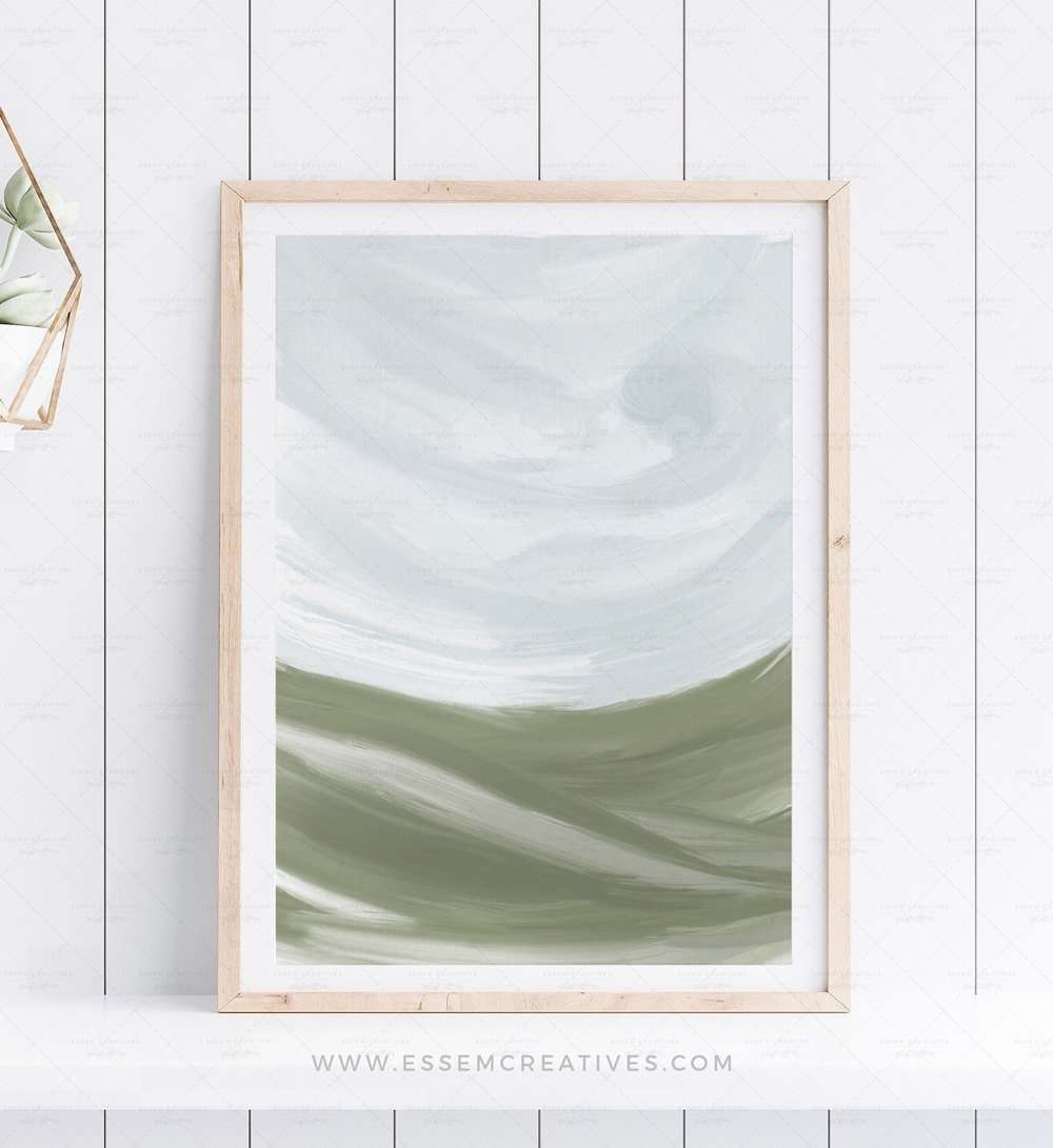 Abstract Landscape Print Large Wall Art Prints Printable Art For Living Room Dining Room Bedroom Printable Posters Essem Creatives Watercolor Clipart Business Branding