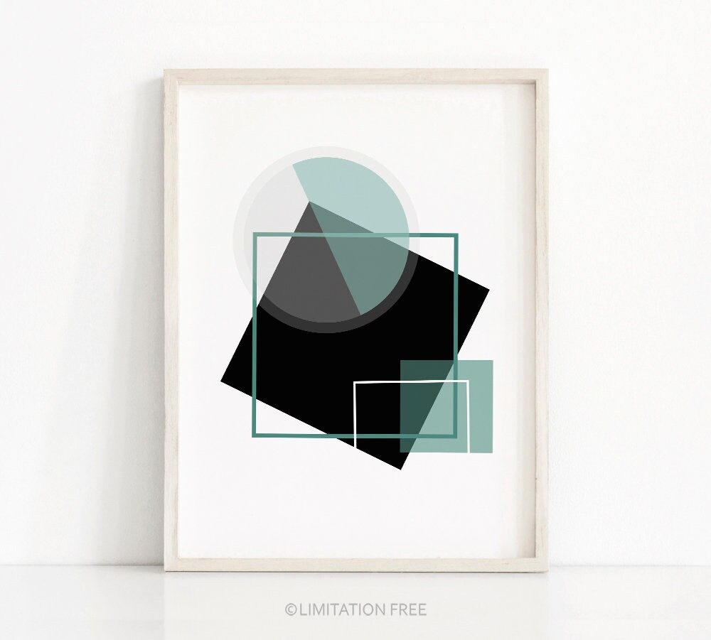Abstract Printable Art Modern Wall Art Print Instant Download Geometric Art Print Digital Download Print Modern Wall Art Printable 8x10 Etsy