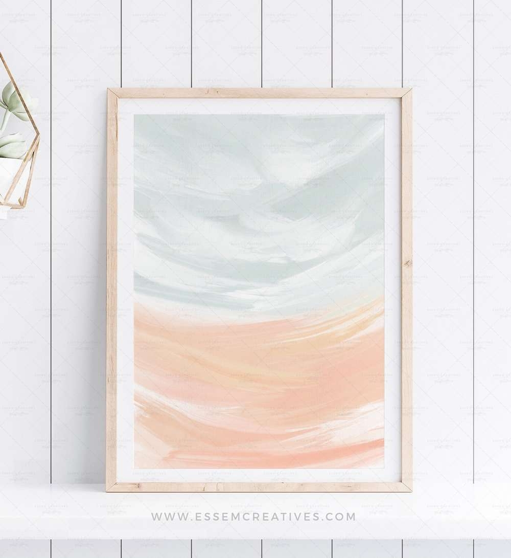 Abstract Seascape Poster Large Wall Art Prints Ocean Beach Printable Art For Living Room Decor Dining Room Bedroom Printable Posters Essem Creatives Watercolor Clipart Business Branding