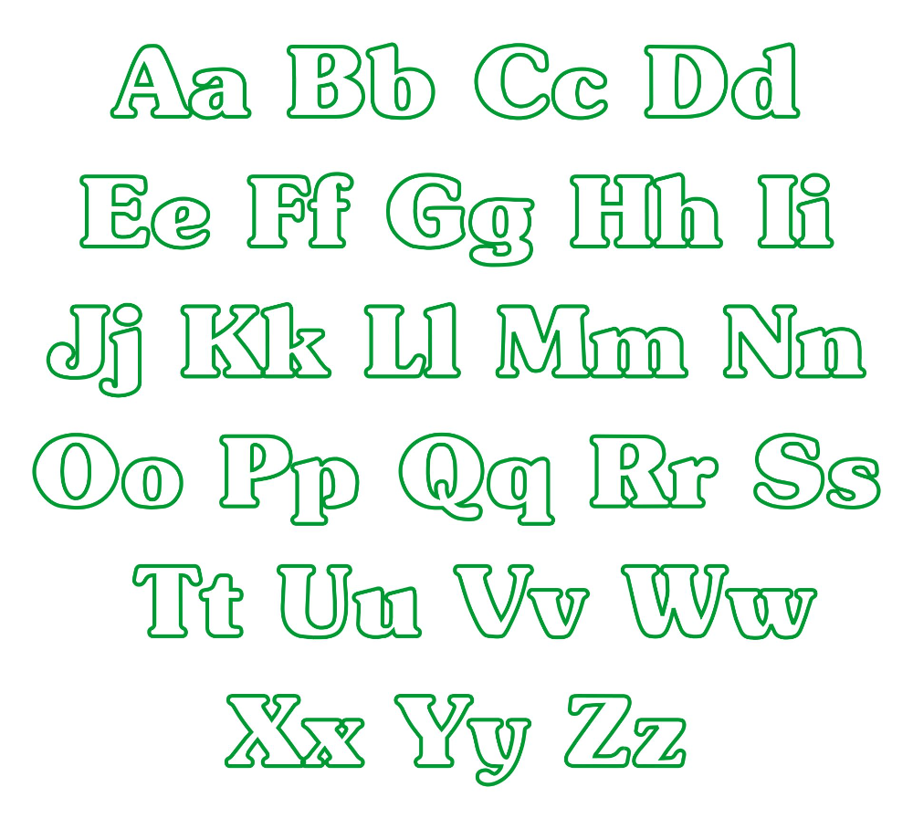 Alphabet Applique Patterns 10 Free PDF Printables Printablee