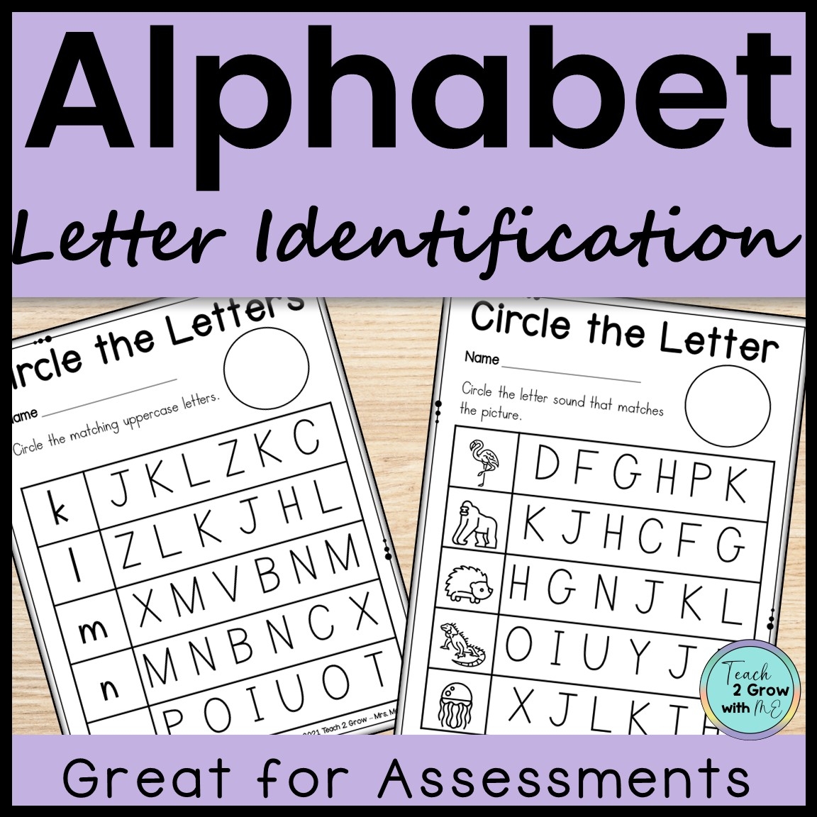 Alphabet Letter And Beginning Letter Sounds Recognition Kindergarten Assessment Classful