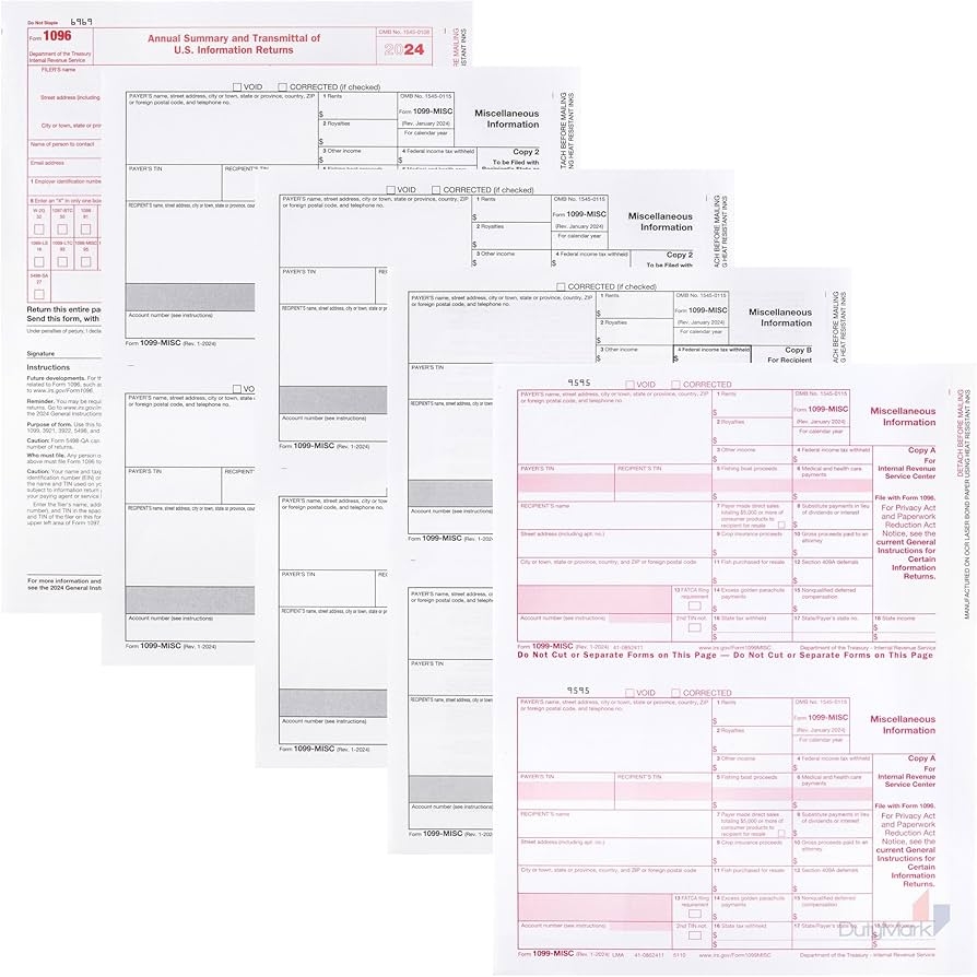 Free Printable 1099 Forms 2024