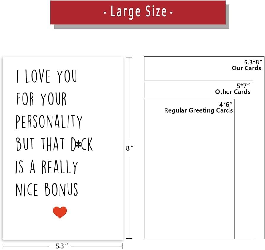 Amazon Dirty Valentines Day Cards Gifts For Men Women Special Anniversary Birthday Card For Boyfriend Girlfriend Romantic Men s Valentine s Cards Gifts For Husband Wife Birthday Card Gifts For Him Her 