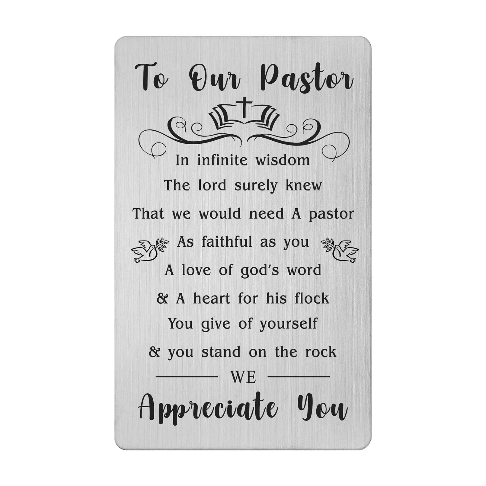 Amazon Gezxin Pastor Appreciation Card Gifts For Women Men Gifts For Pastors Appreciation Day Anniversary Birthday Ideas Christmas Valentines Day Easter Presents Office Products