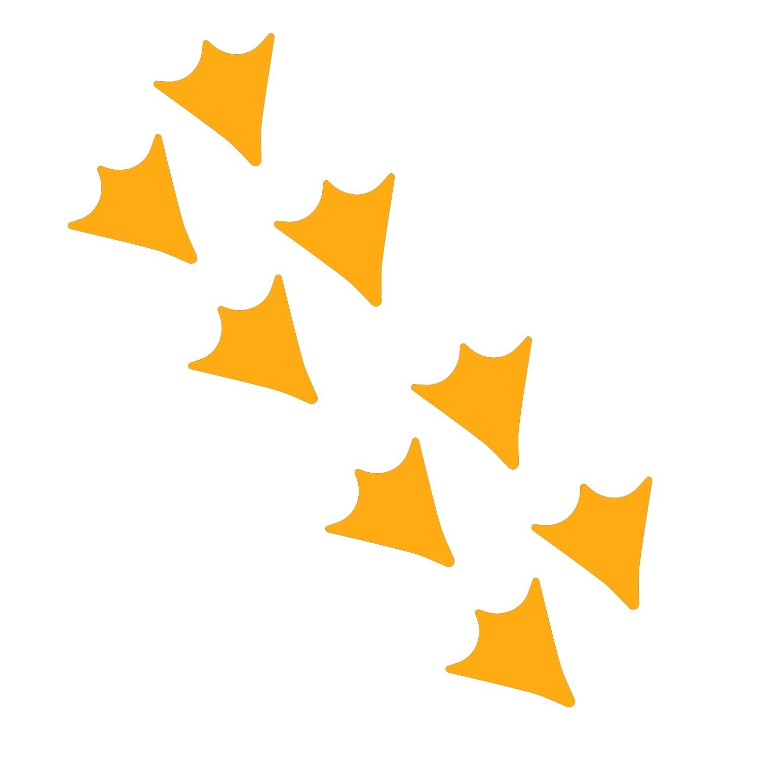 Amazon LiteMark Durable Vinyl Duck Web Foot Print Decals 2 Inch Duck Foot Prints Stickers For Schools Activities Play Areas Golden Yellow Pack Of 48 Pcs Tools Home Improvement