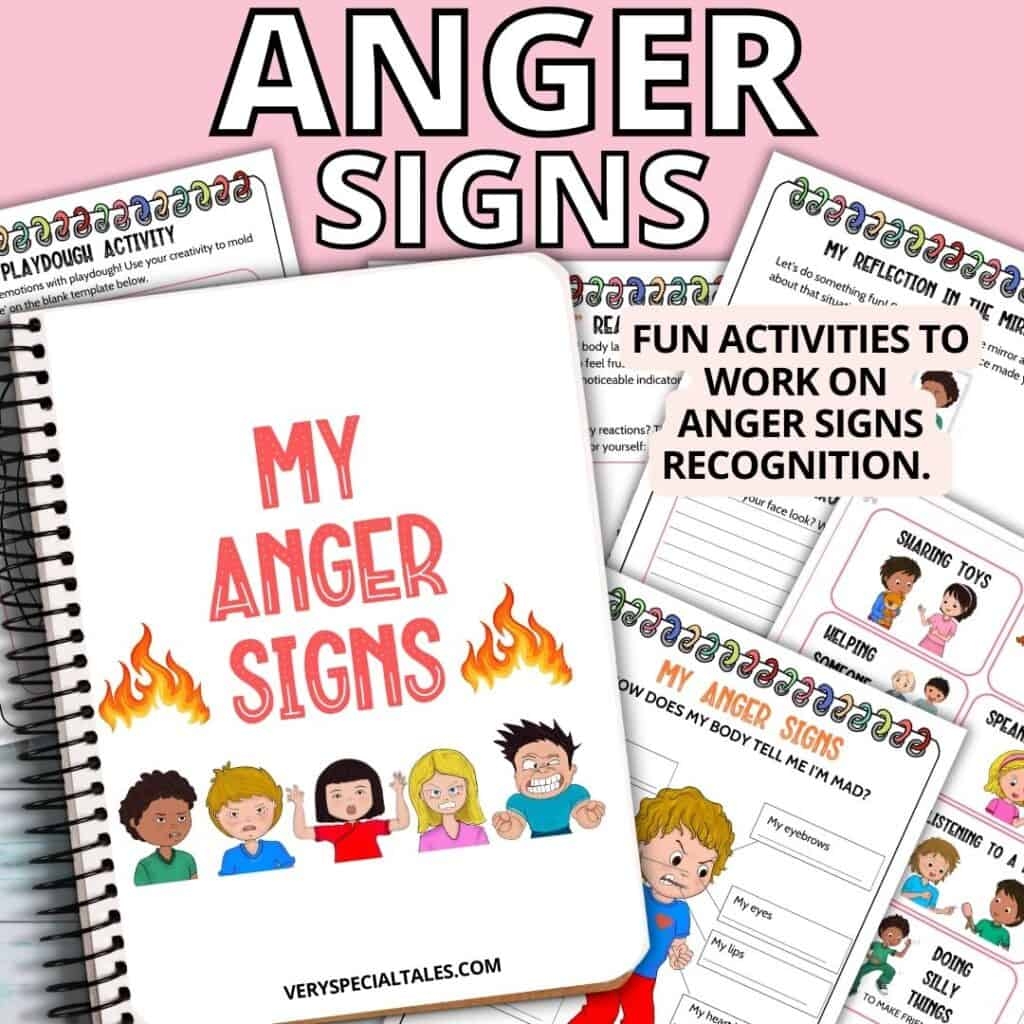 Anger Signs Free PDF How To Teach Kids About Their Signs Of Anger Worksheets Very Special Tales