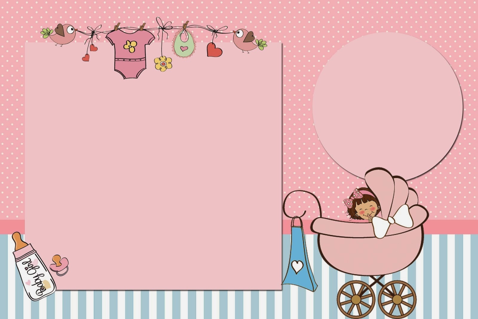 Baby Girl Free Printable Invitations Oh My Fiesta In English