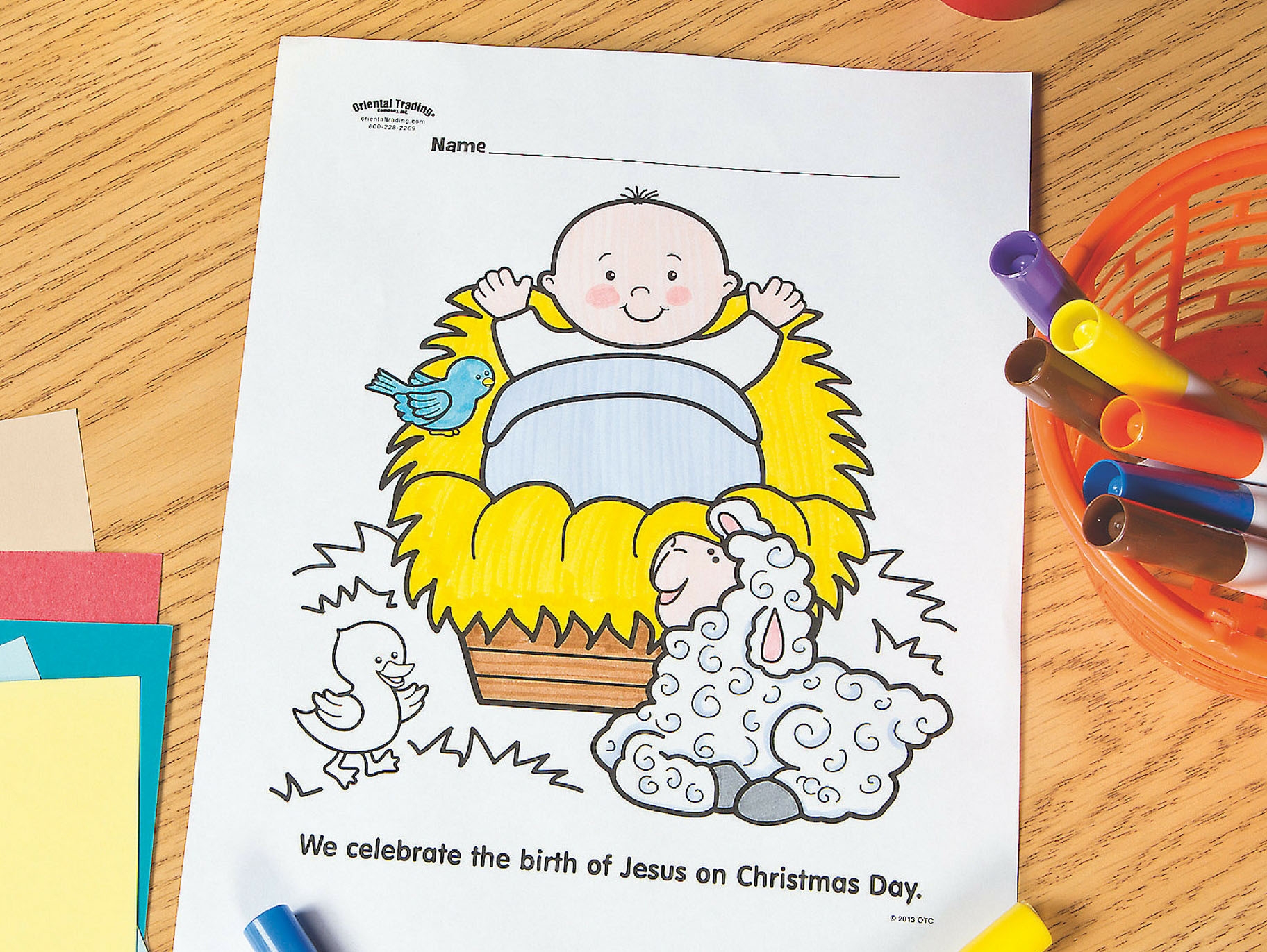 Baby Jesus Free Printable Coloring Page Fun365
