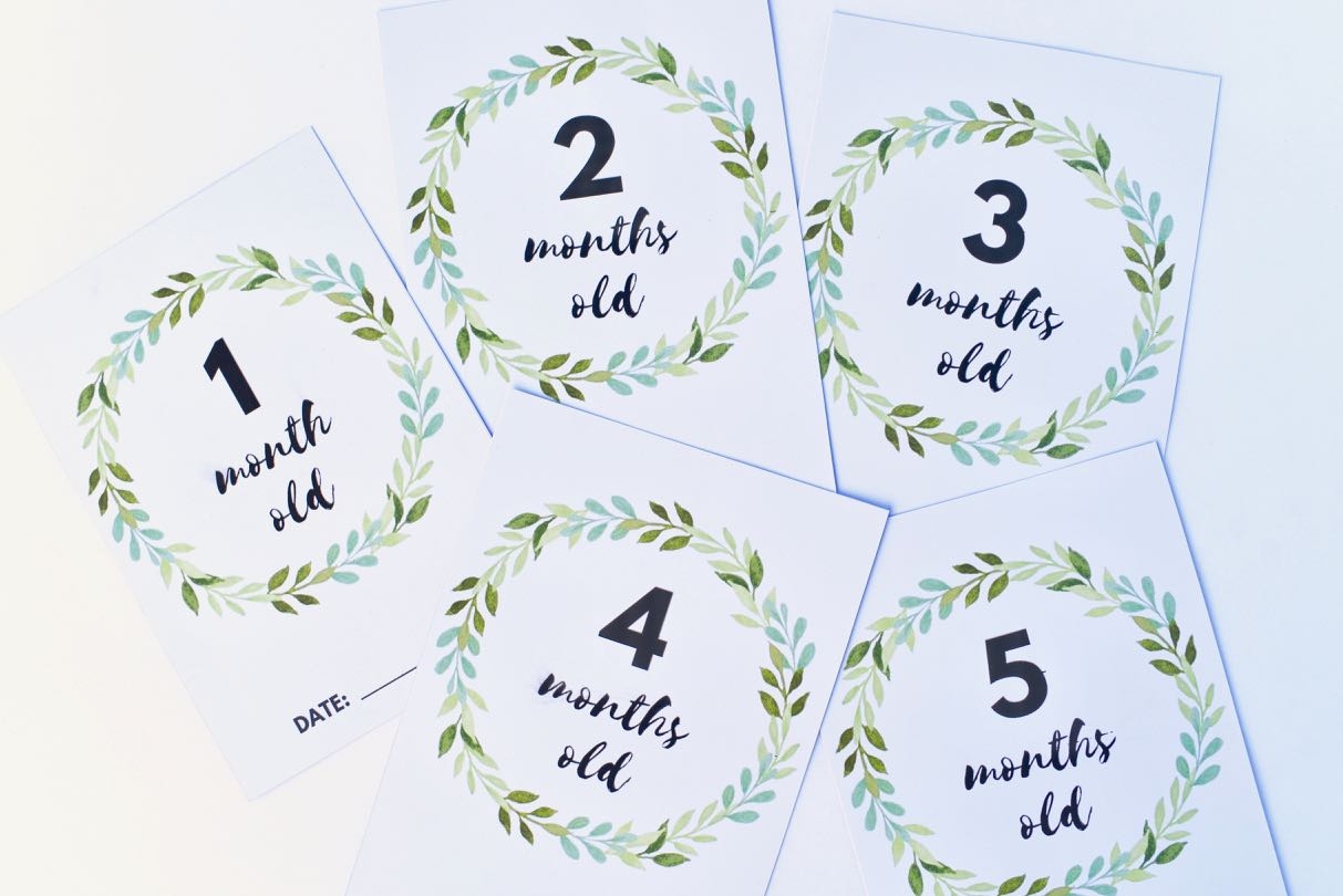 Baby Milestone Cards Beautiful FREE Printables 