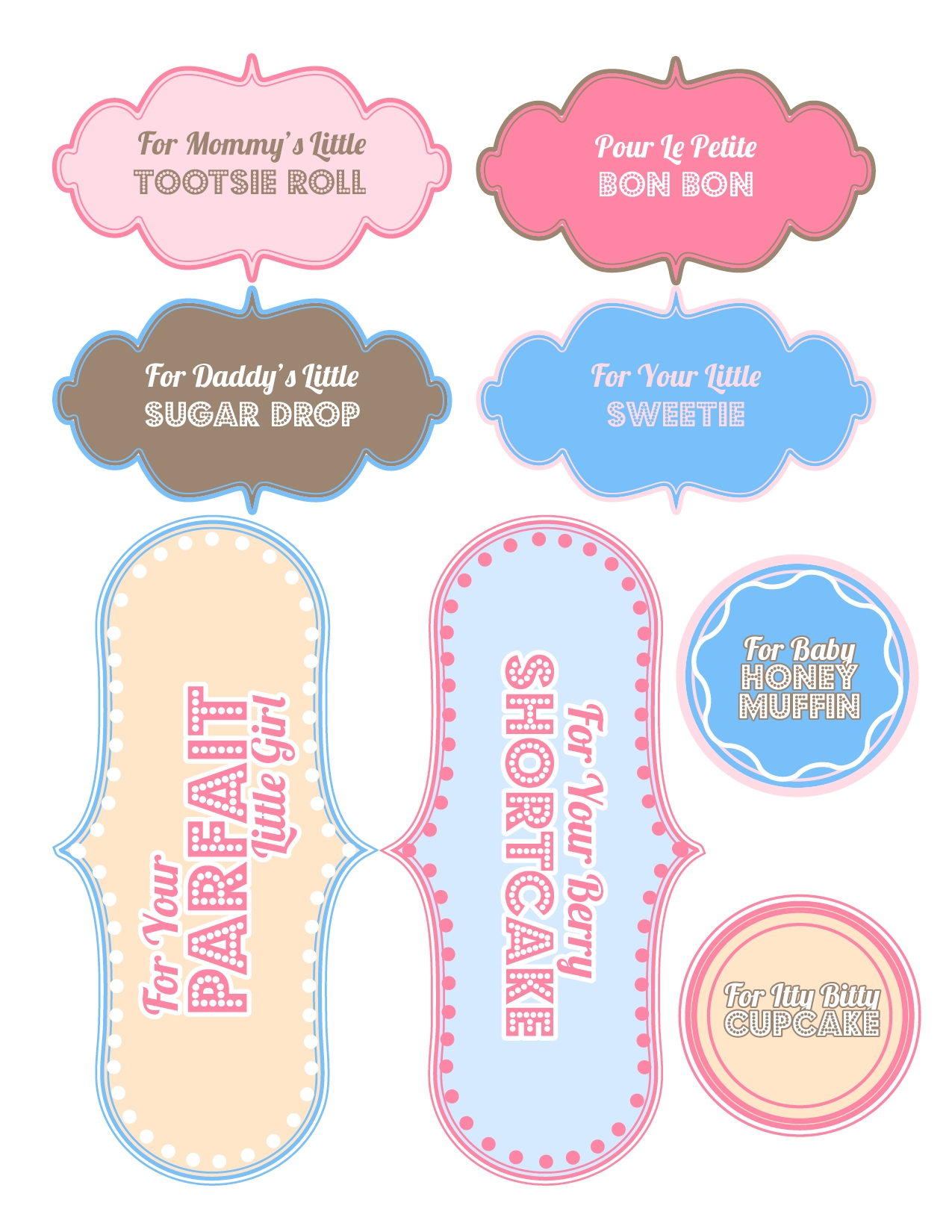 Printable Baby Gift Tags Free