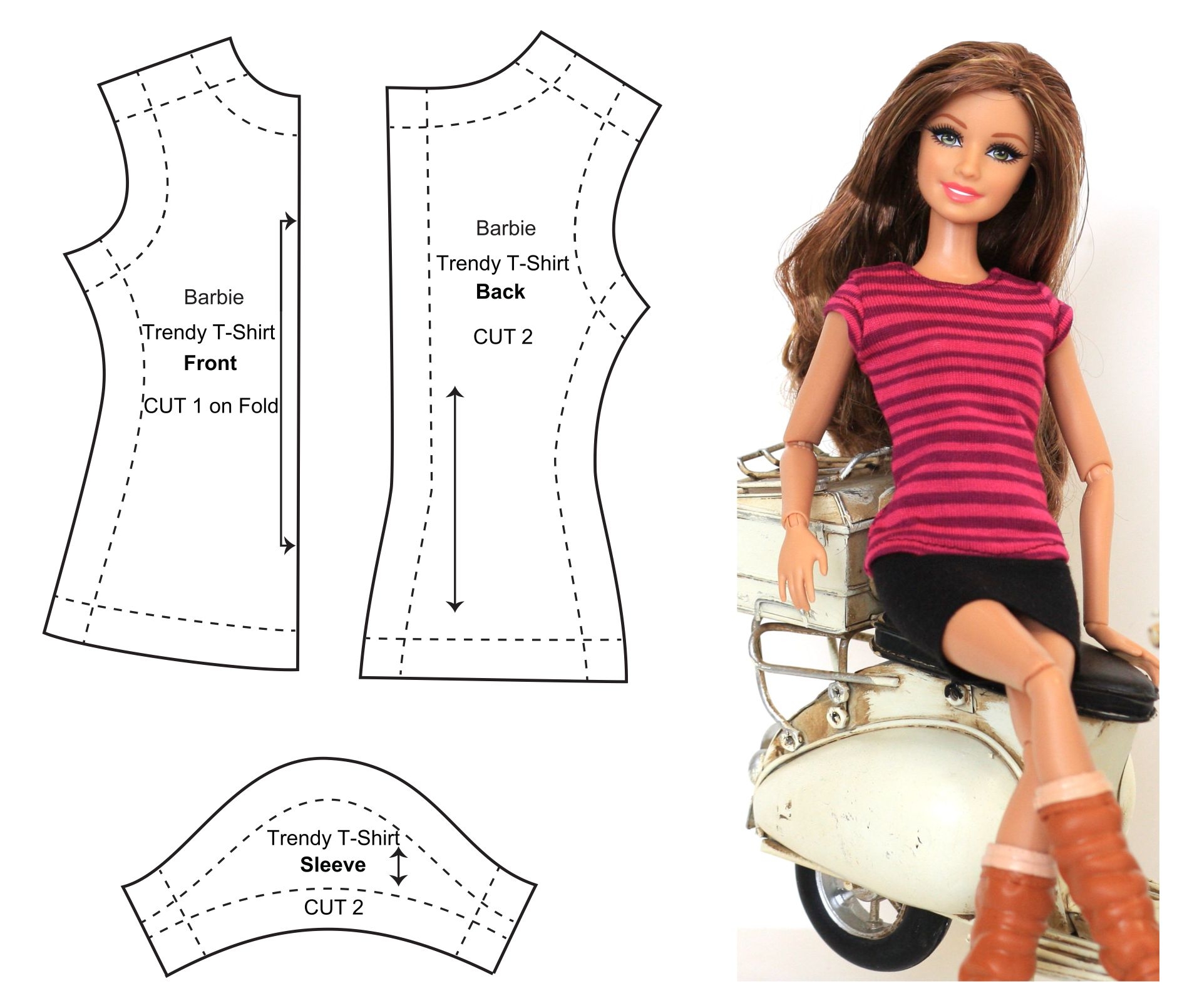 Barbie Clothes Templates 20 Free PDF Printables Printablee