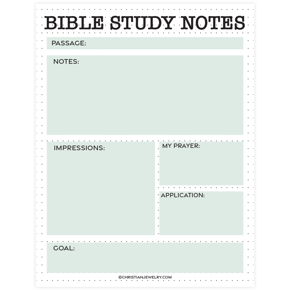 Bible Study Printable Free