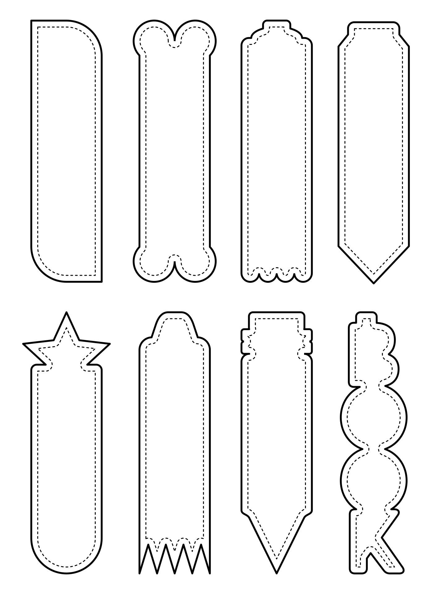 Blank Bookmarks 10 Free PDF Printables Printablee