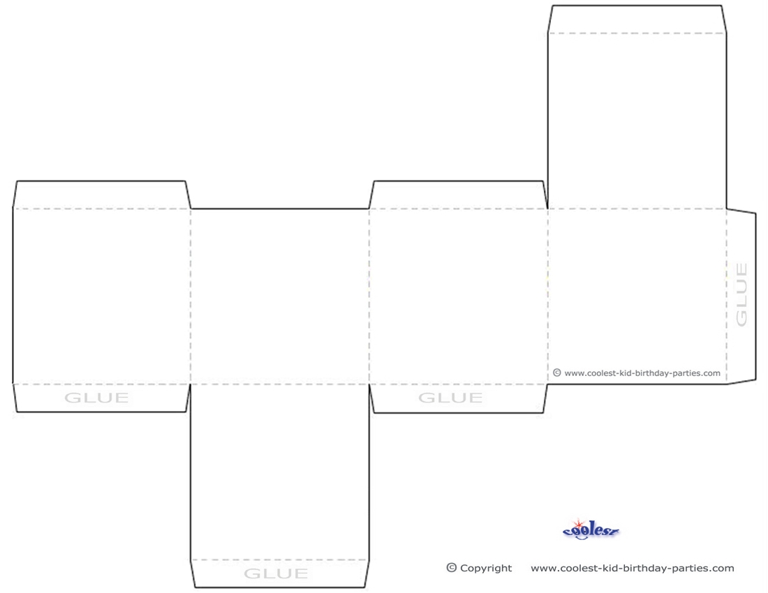 Blank Printable Favor Box