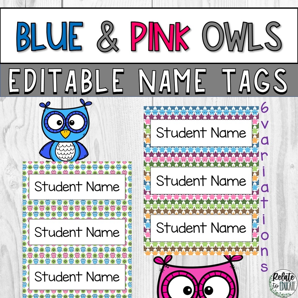 Free Printable Owl Themed Classroom