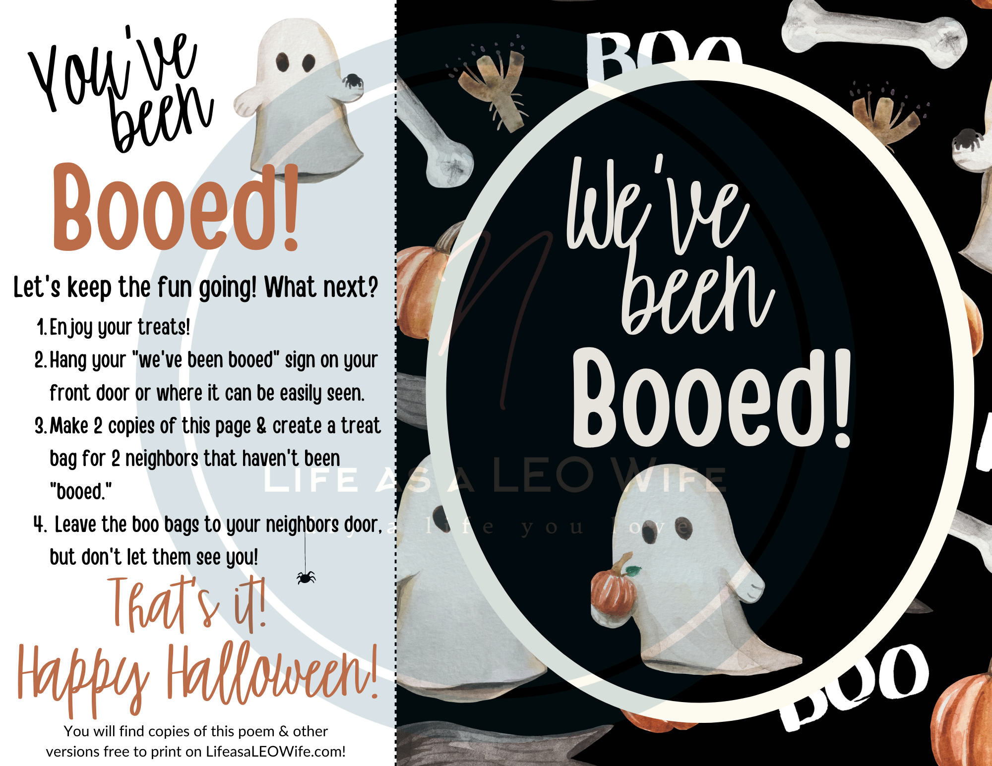 Boo Your Neighbor With These Free Kits Life As A LEO Wife
