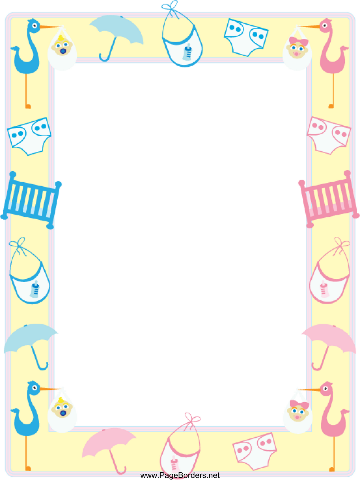 Border Design For Baby Clip Art Library