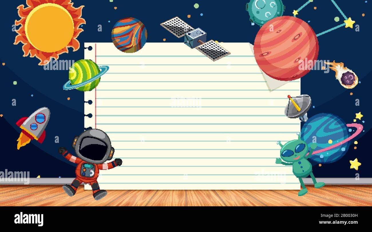 Space Border Free Editable Printable