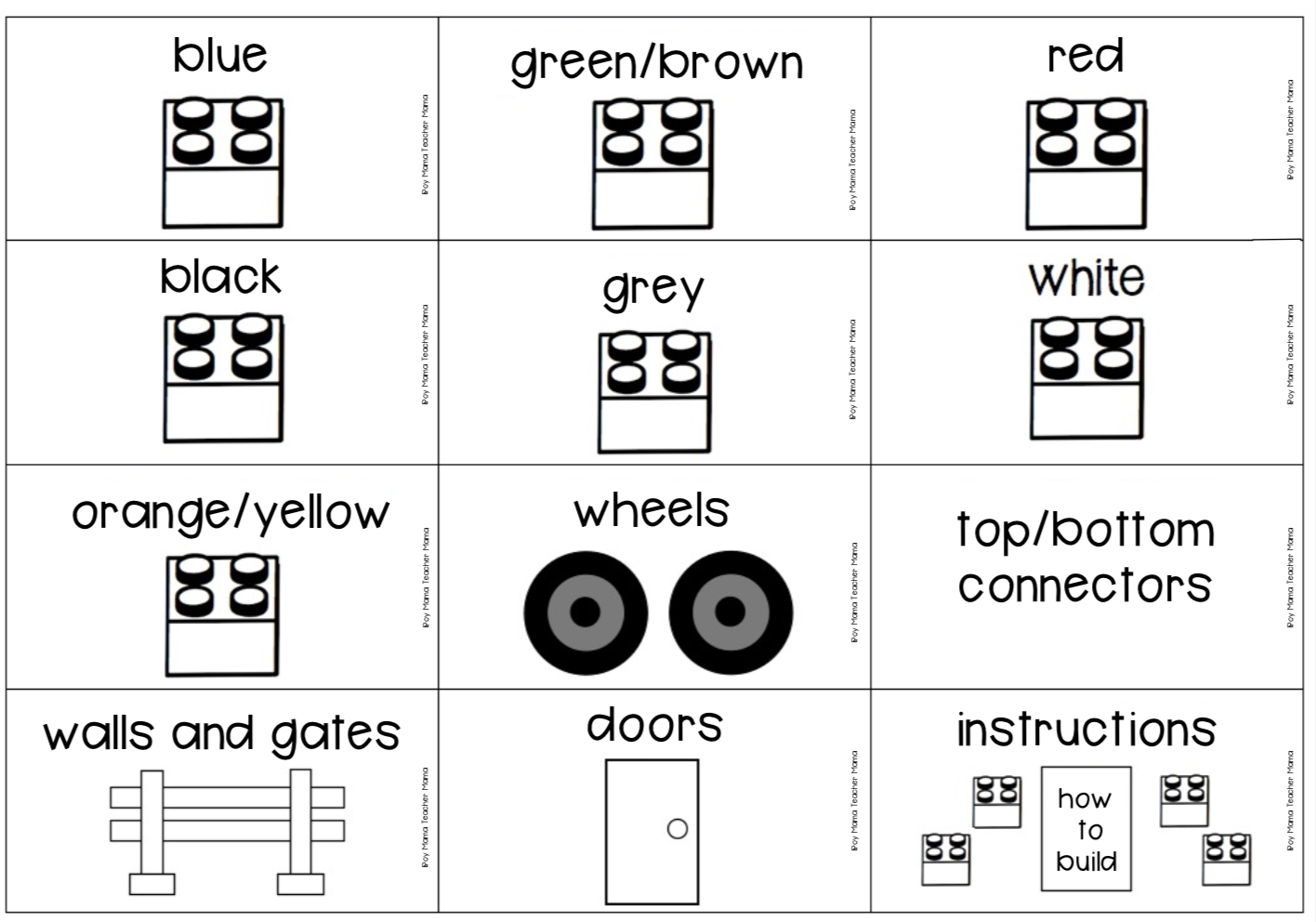 Lego Tags Free Printables