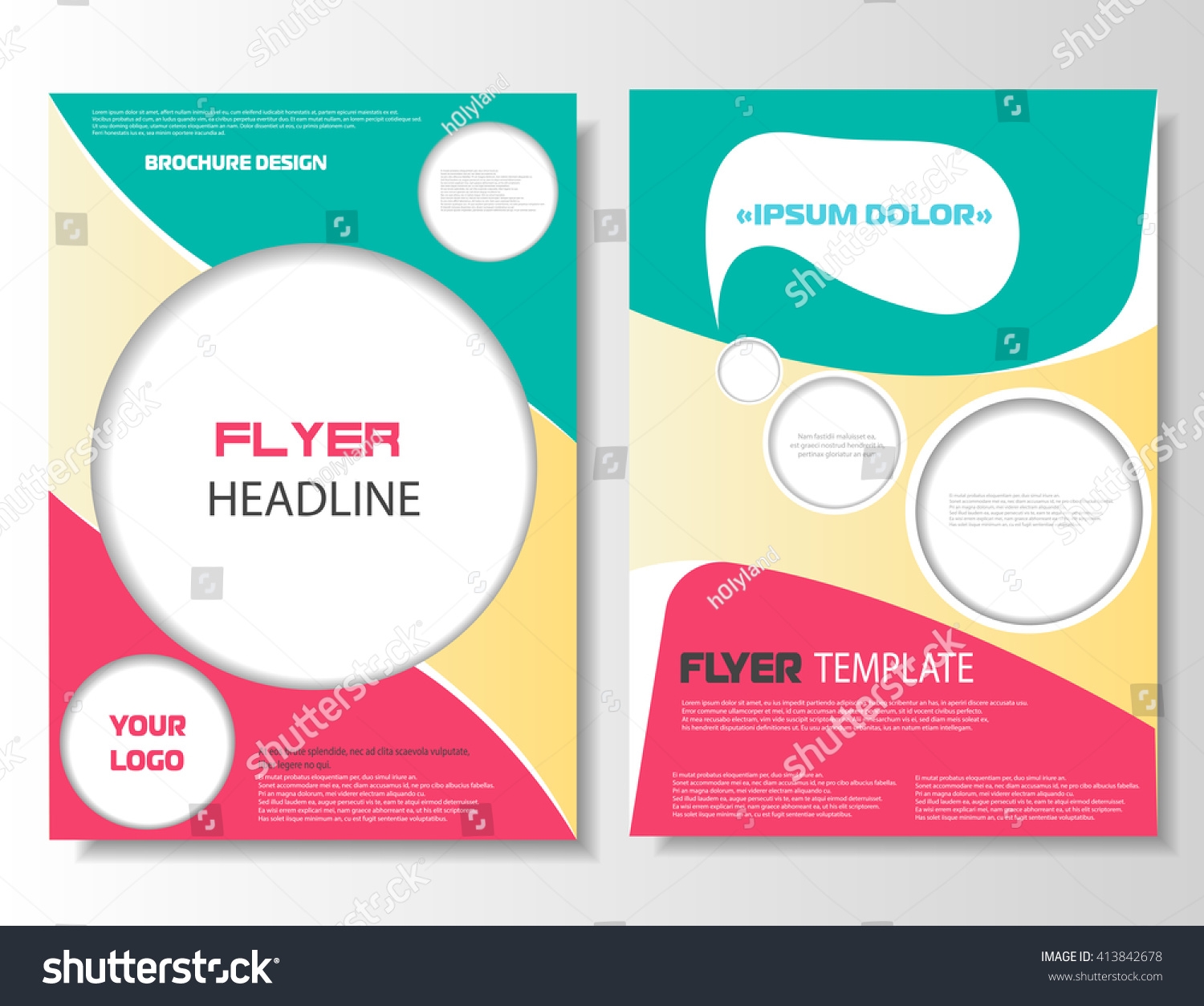 Brochure Design Printable Flyer Template Banner Stock Vector Royalty Free 413842678 Shutterstock
