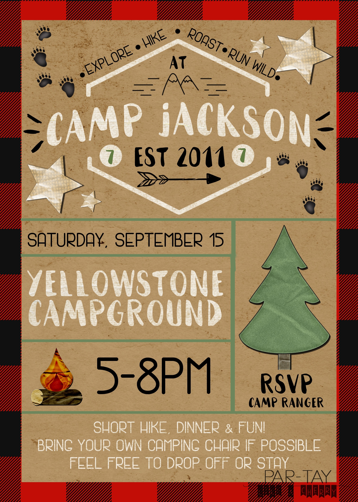 Free Printable Camping Invitations