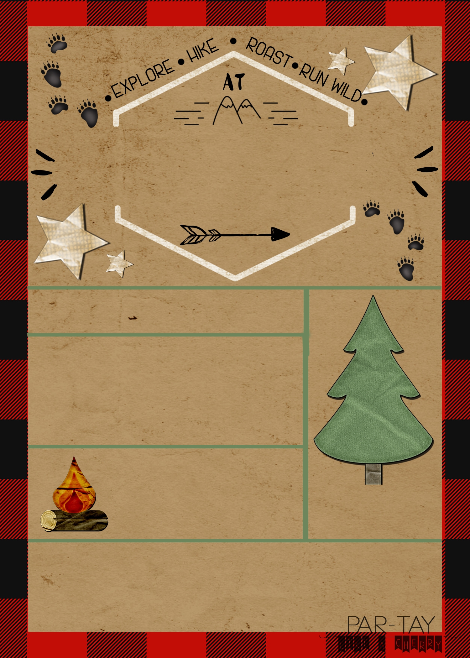 Camping Party Invitation Party Like A Cherry